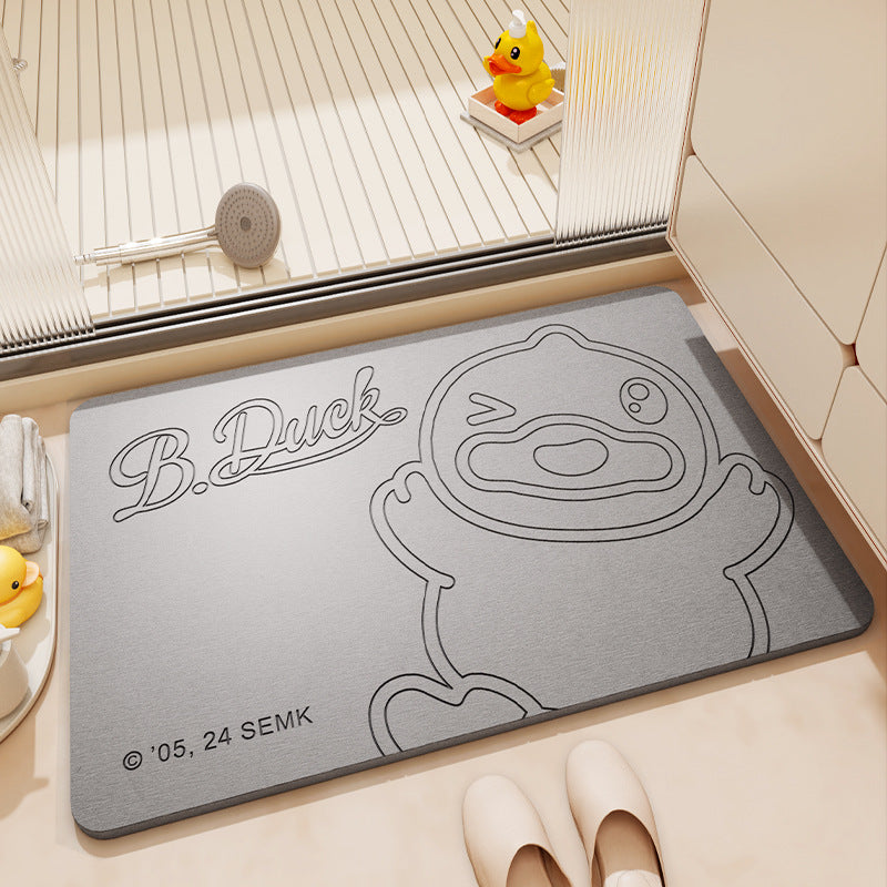 Playful Cartoon Bath Mat Kalsten