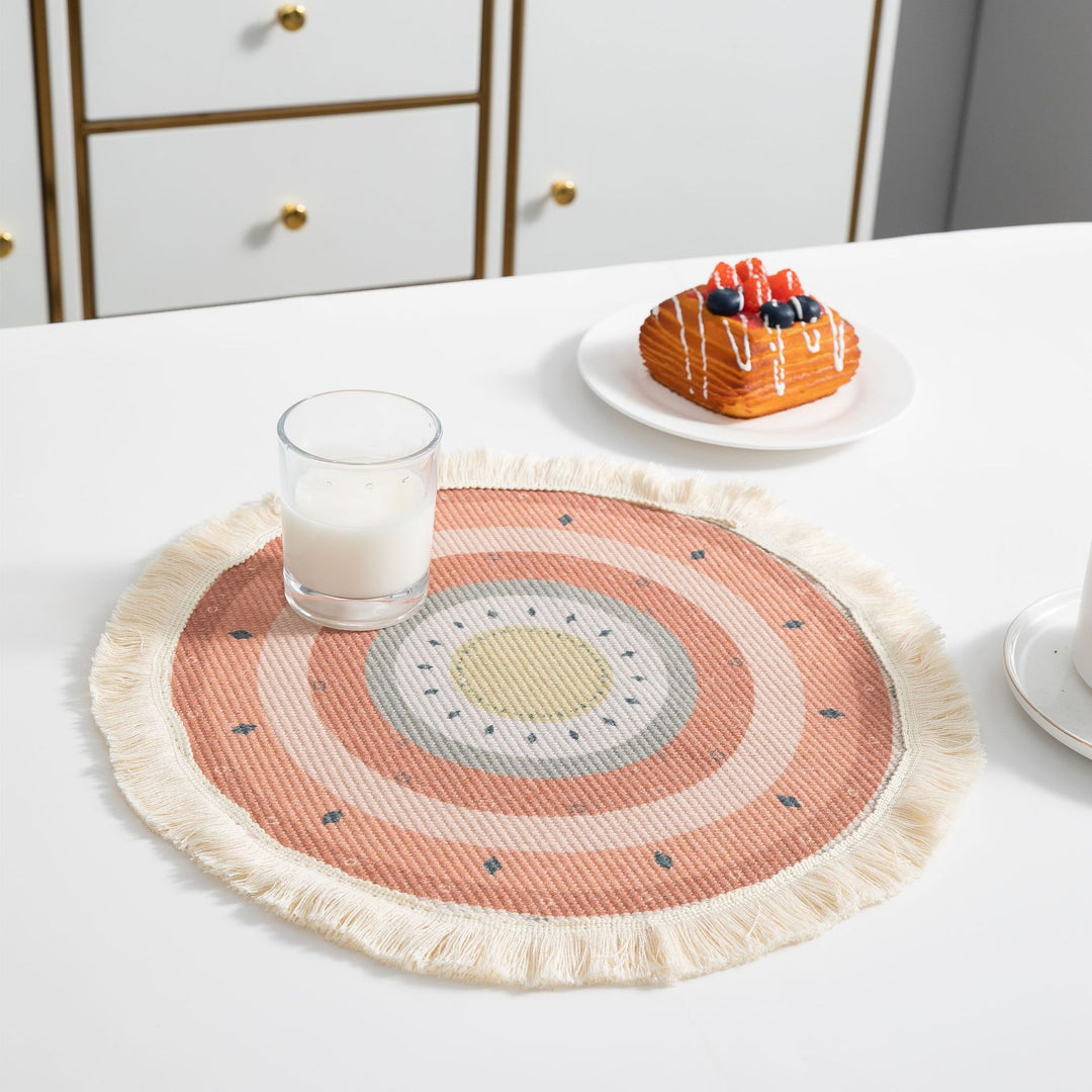 Round Bohemian Decor Table Mat