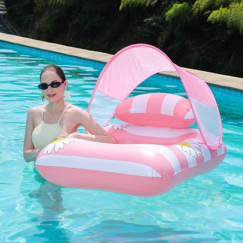 Women's Inflatable Lounger with Flower Design Kalsten