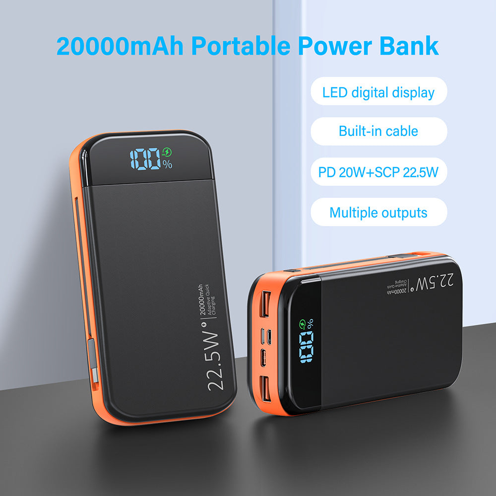 Powerbank with Integrated Digital Charging Display and Multiple Fast Charging Function Kalsten