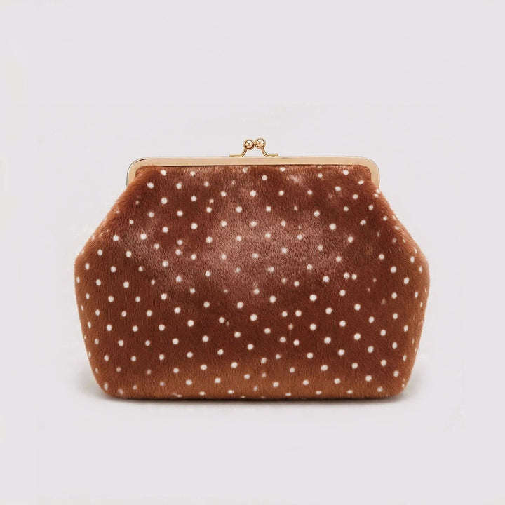 Polka Dot Fur Handbag