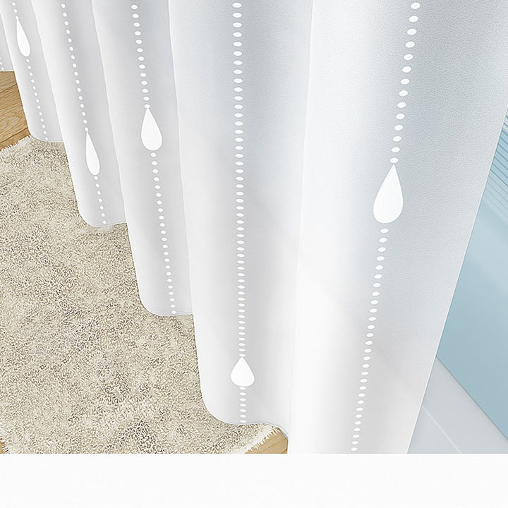 Sheer Textured Shower Curtain Kalsten
