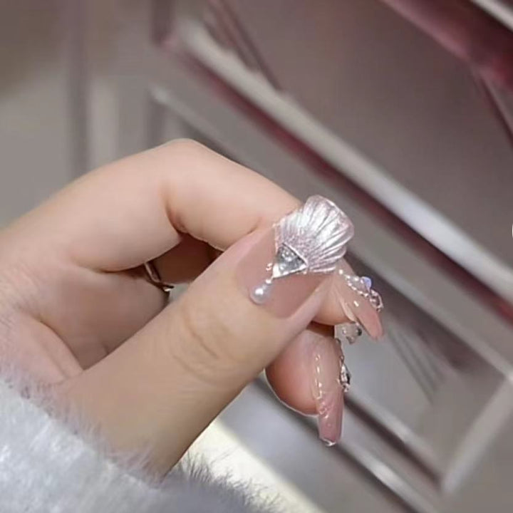 Elegant 3D Floral Design Press-On Nail Set Kalsten