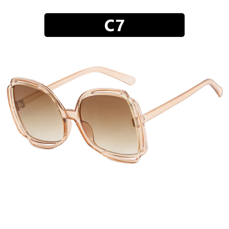 Women's oversized sunglasses in stylish retro design Kalsten