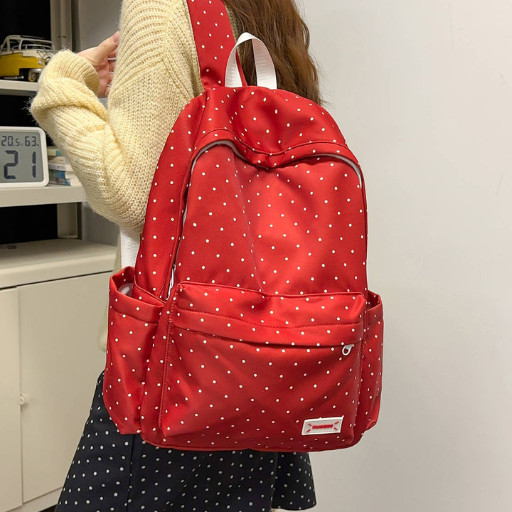 Stylish Polka Dot Backpack Kalsten