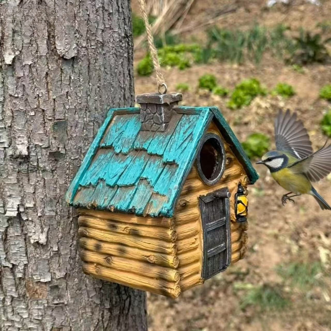 Decorative birdhouse in rustic construction style Kalsten