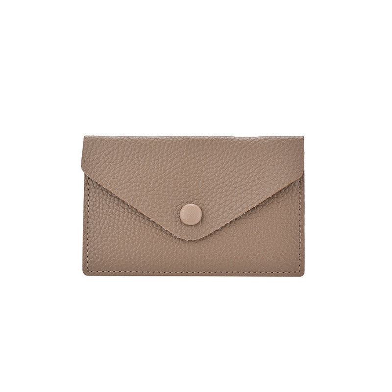 Compact Textured Leather Cardholder Kalsten