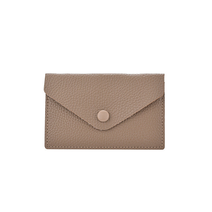 Compact Textured Leather Cardholder Kalsten