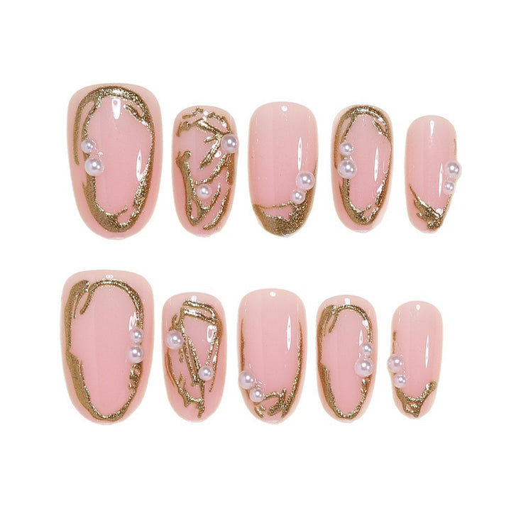 Elegant Gold Foil Nail Art Set Kalsten