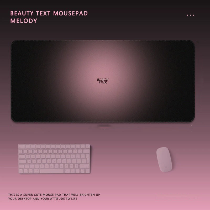 Motivational Text Gaming Mouse Pad