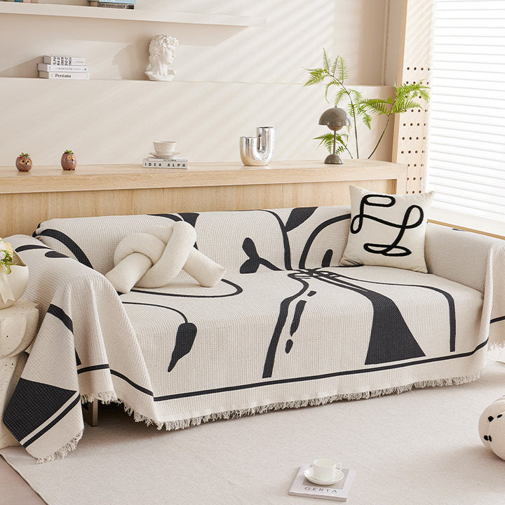 Artistic Patterned Sofa Throw Blanket