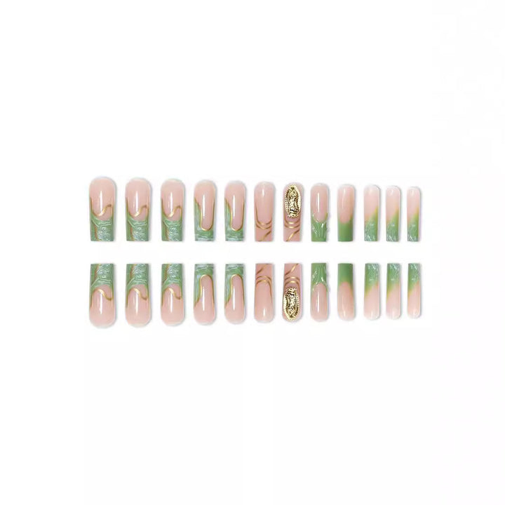 Decorative Long Acrylic Nail Extensions Kalsten