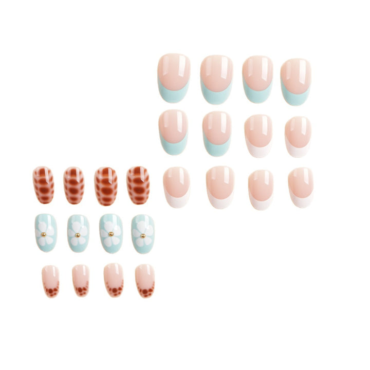 Artistic Floral Acrylic Press-On Nail Set Kalsten