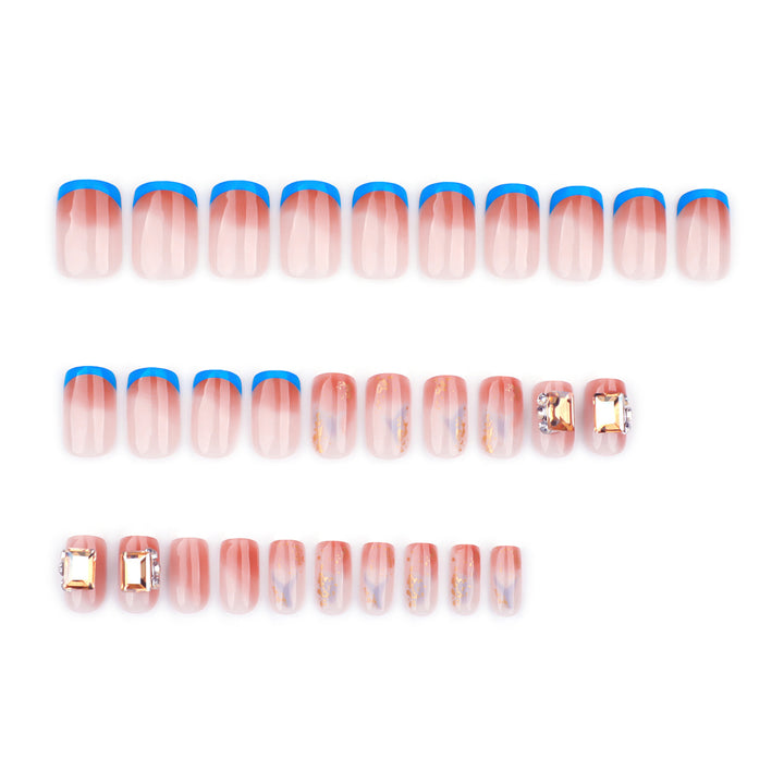 Artificial Glitter Nails with Glossy Finish Kalsten