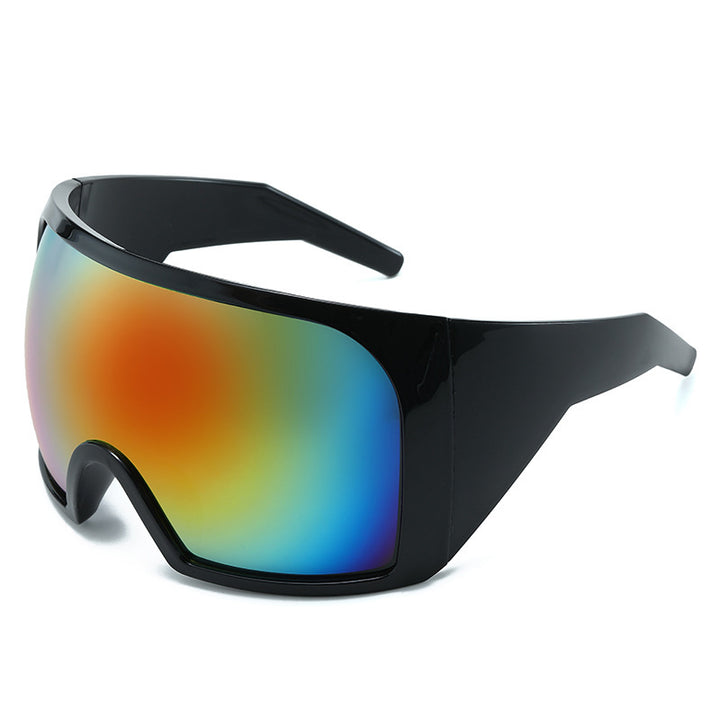 Oversized Shield Sunglasses with Enhanced UV Protection Kalsten
