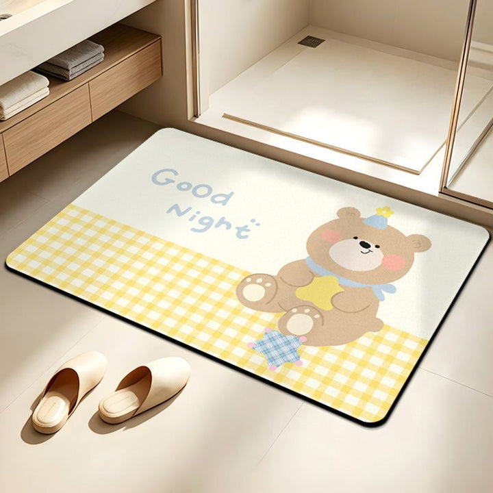 Cute Elephant-Themed Bath Mat