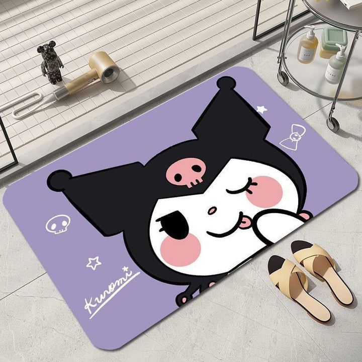 Cartoon Animal-Themed Bath Mat