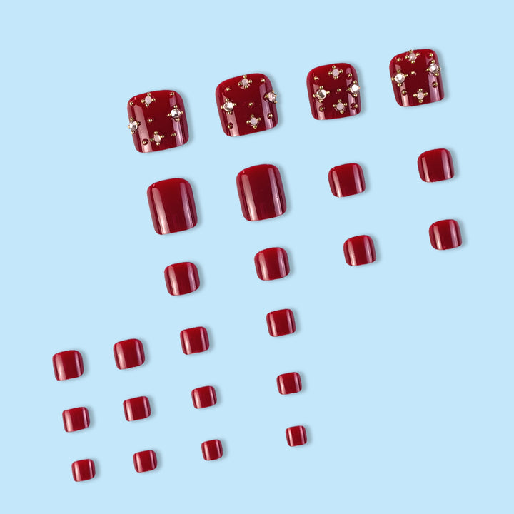 Nail art set with elegant design and glitter accents Kalsten