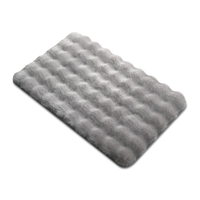 Plush Textured Bath Mat Kalsten