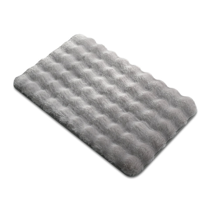 Plush Textured Bath Mat Kalsten