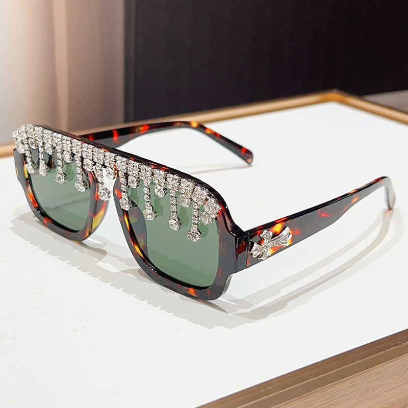 Glamorous Crystal-Embellished Sunglasses Kalsten