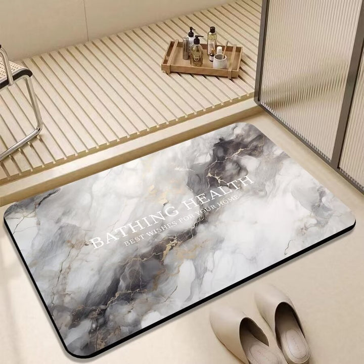 Non-Slip Marble Bath Mat