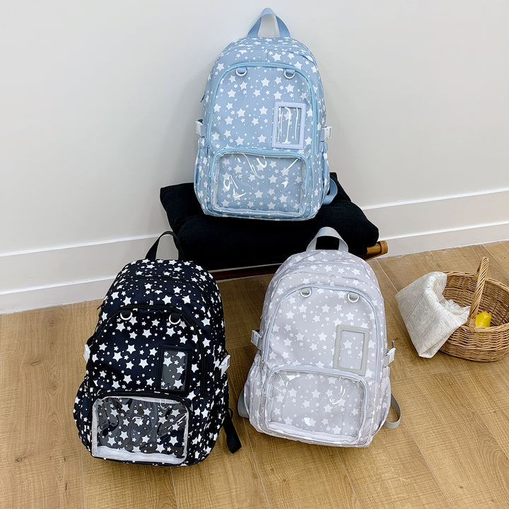 Adventurous Star-Patterned Backpack Kalsten