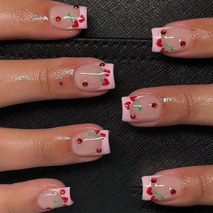 Cherry-Themed Nail Art Kit