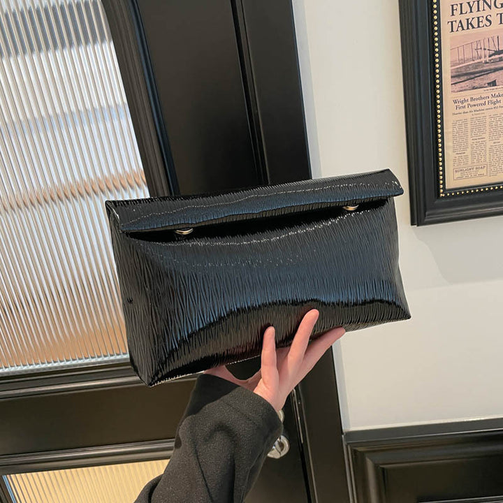 WoGlossy Textured Clutch Purse Kalsten