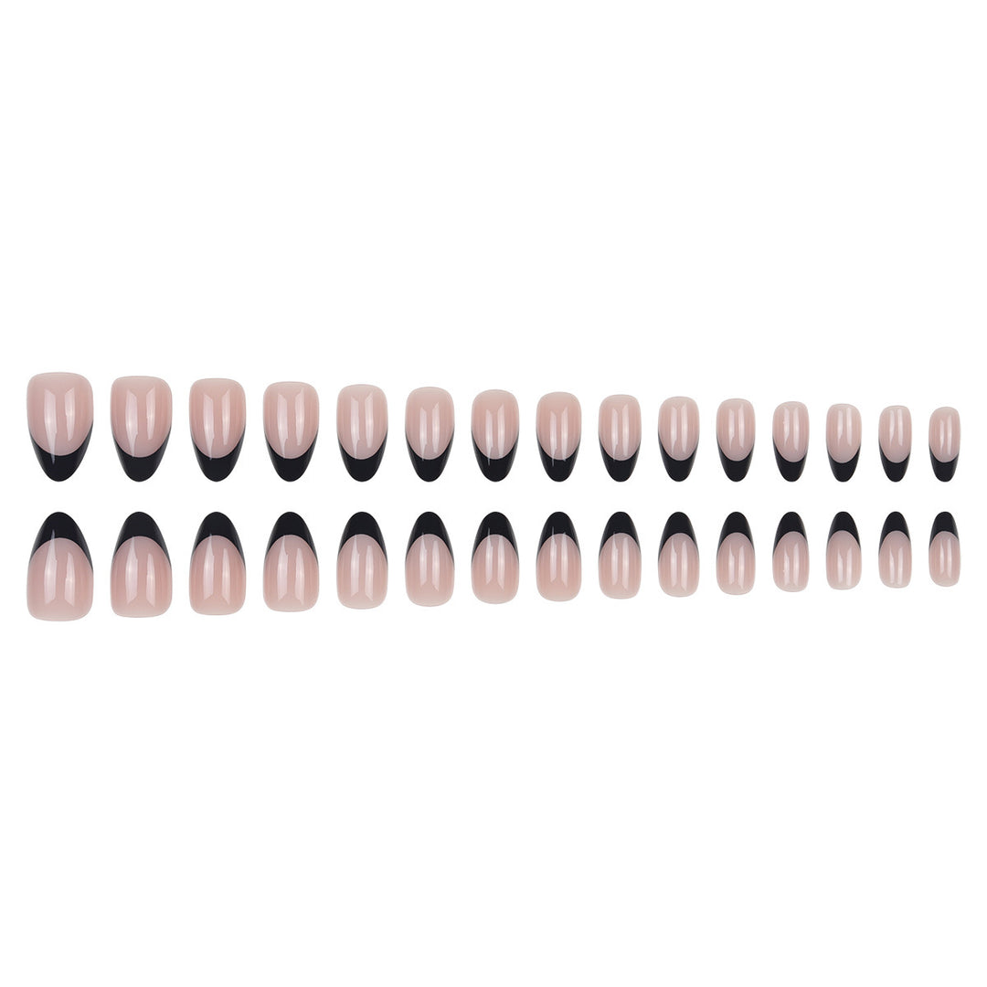 Elegant French Tip Nail Art Extensions Kalsten