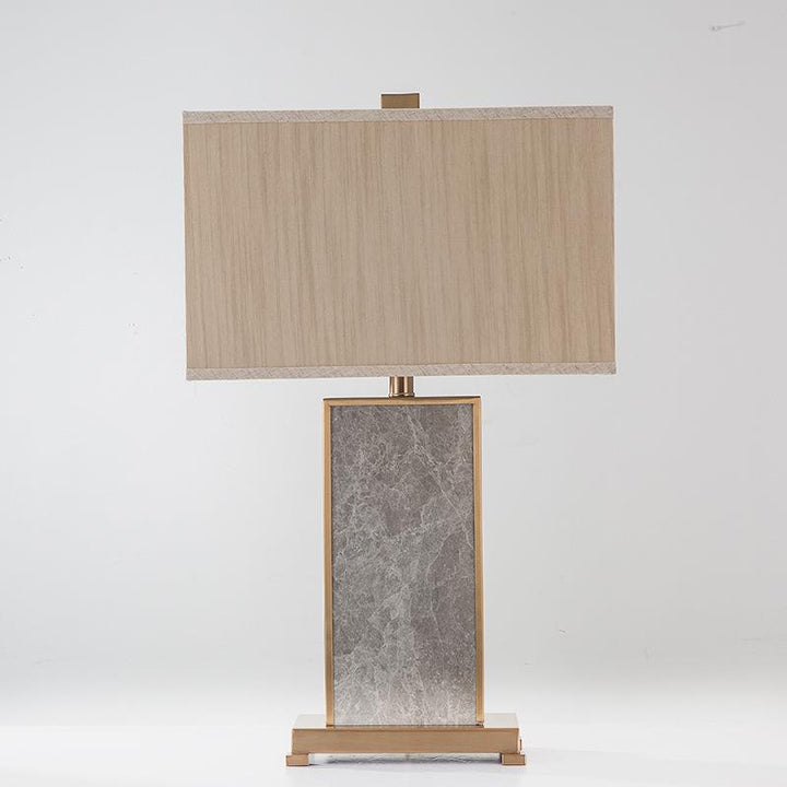 Elegant Table Lamp with Textured Fabric Shade
