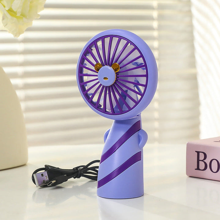 Women's Portable Mini Handheld Fan with USB Charging Function and Ergonomic Design Kalsten