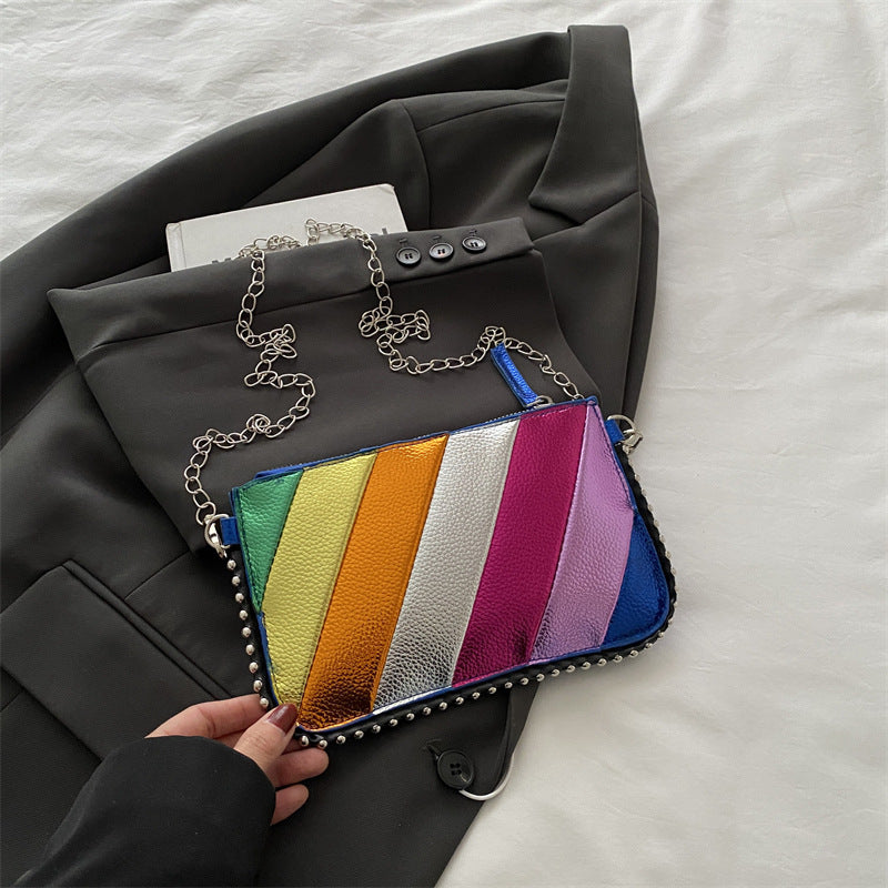 Colorful Metallic Chic Crossbody Bag Kalsten