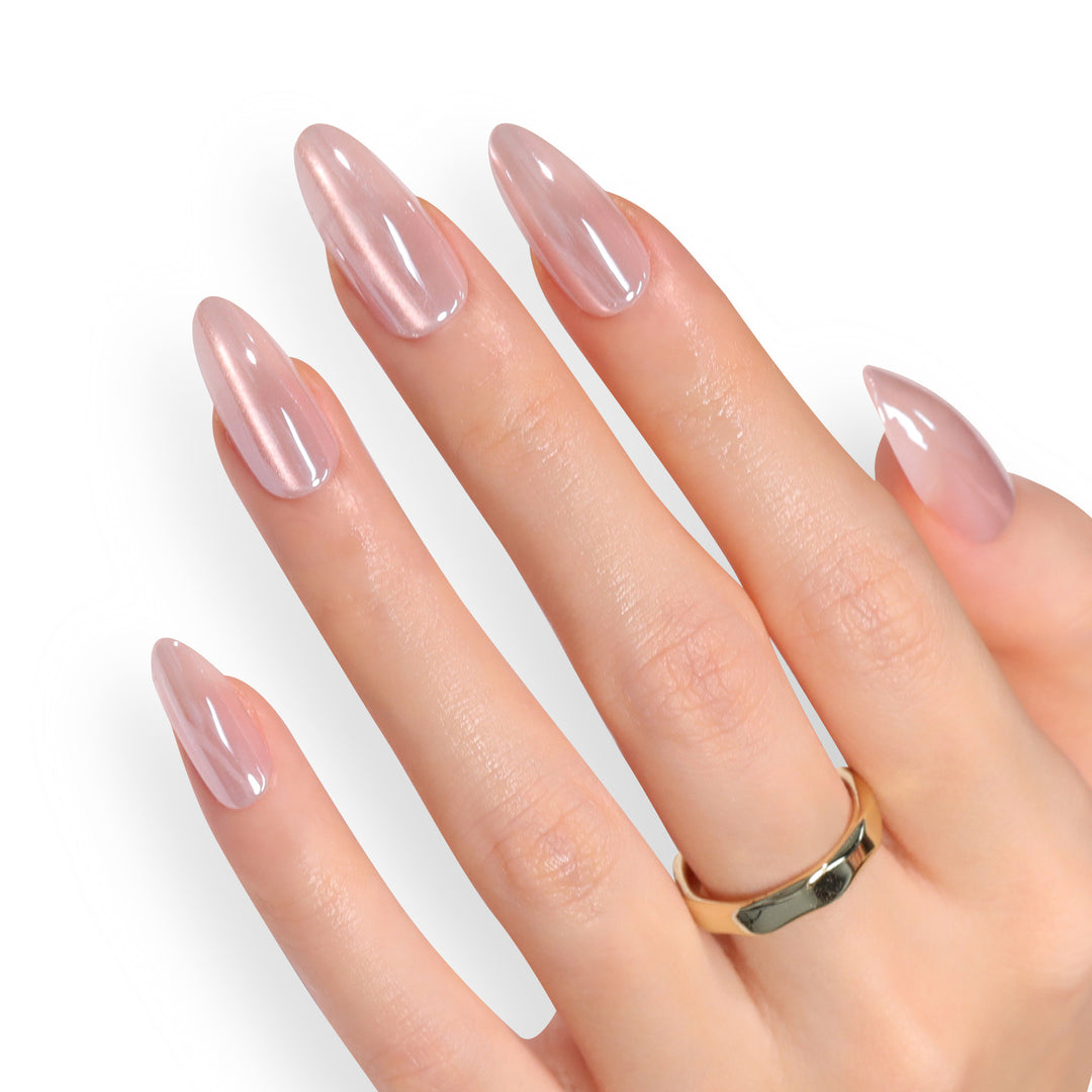 Artificial Press-On Nails with Elegant Tip Accent Kalsten