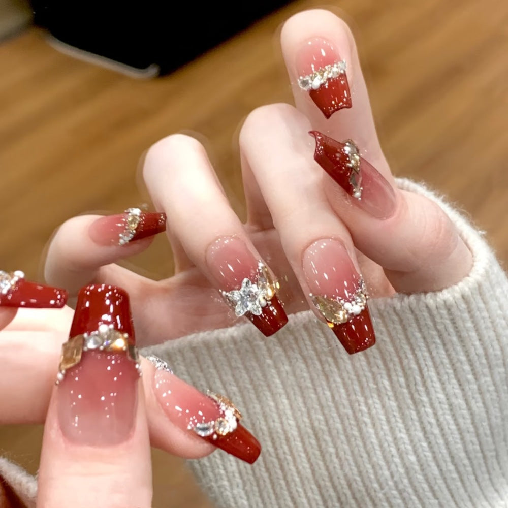 Acrylic Square Press-On Nail Set Kalsten