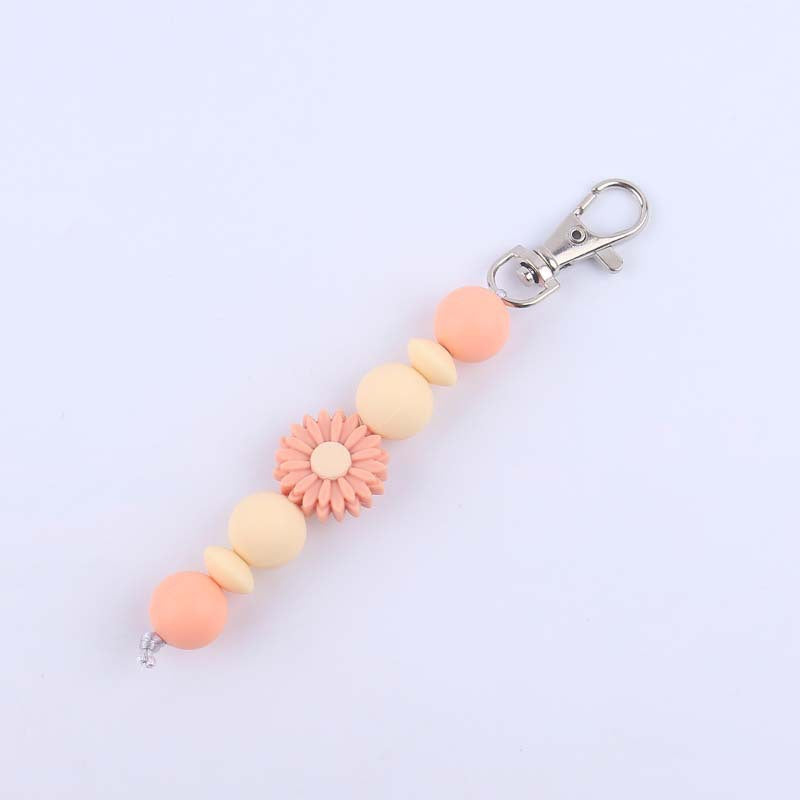 Decorative Silicone Beaded Keychain Holder Kalsten