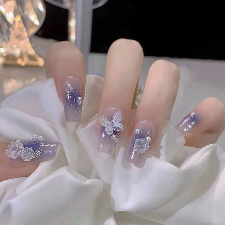 Glamorous Heart Nail Tips Kalsten