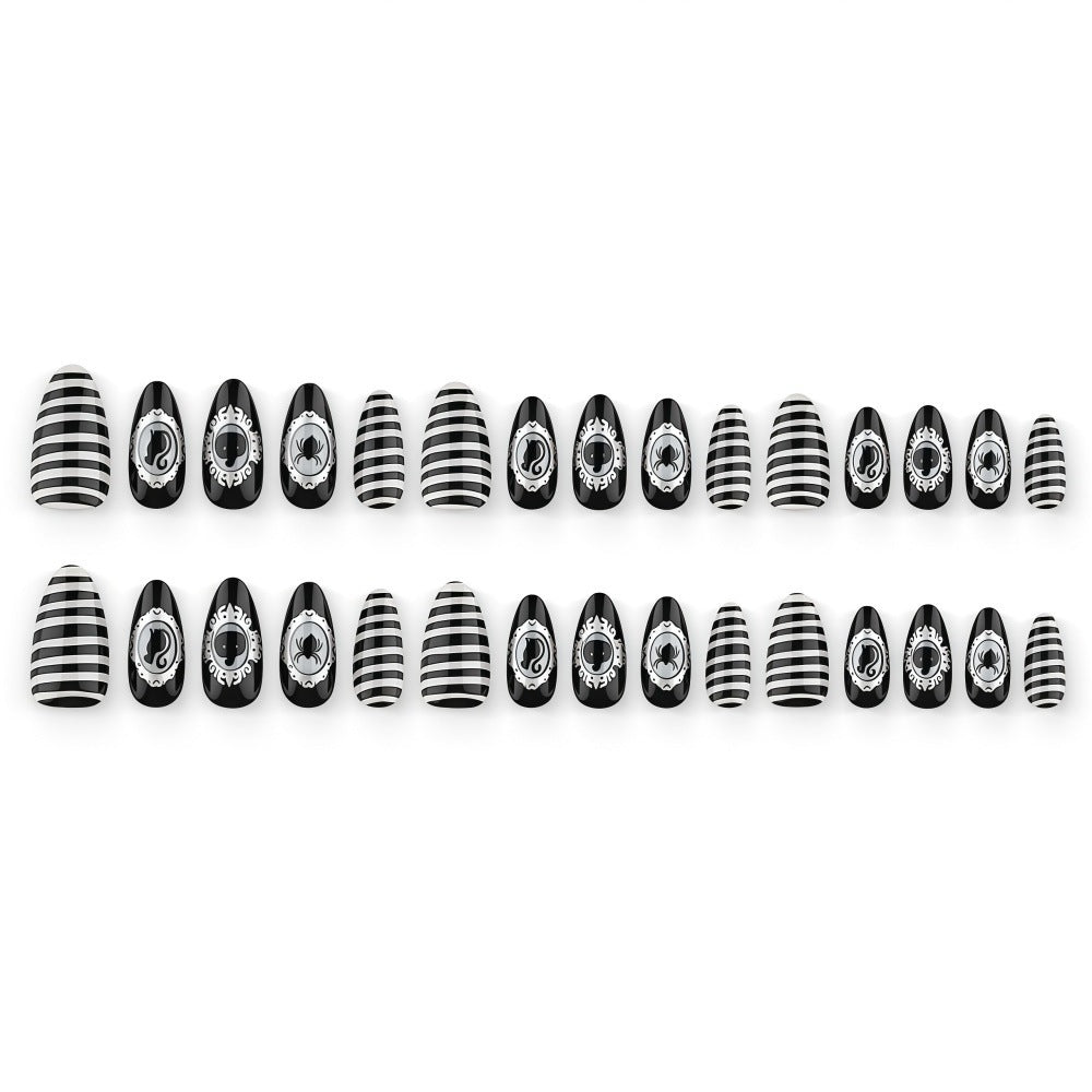 Creative nail art set with spooky designs Kalsten