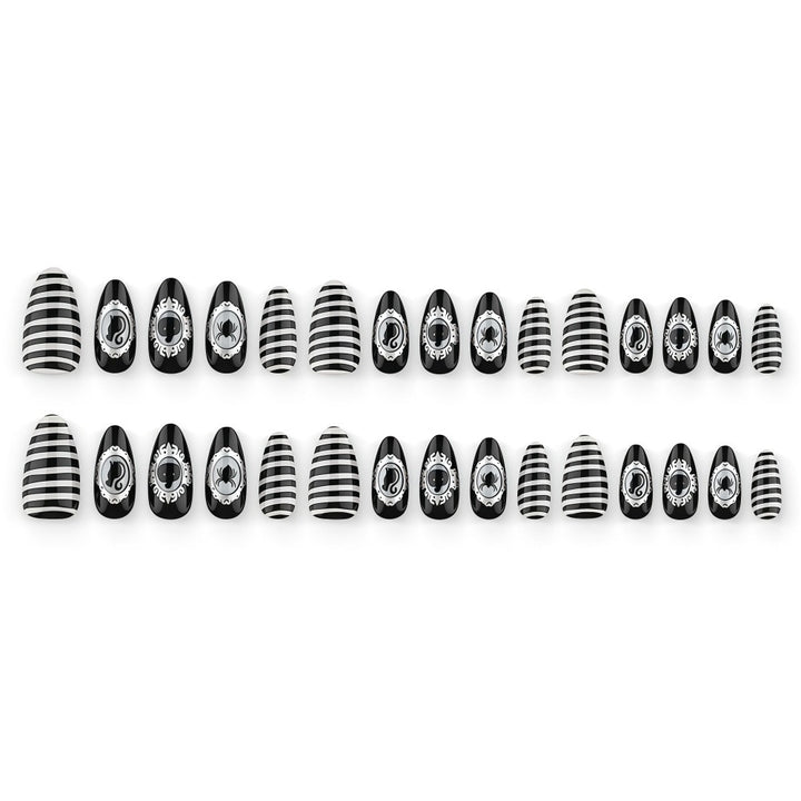 Creative nail art set with spooky designs Kalsten