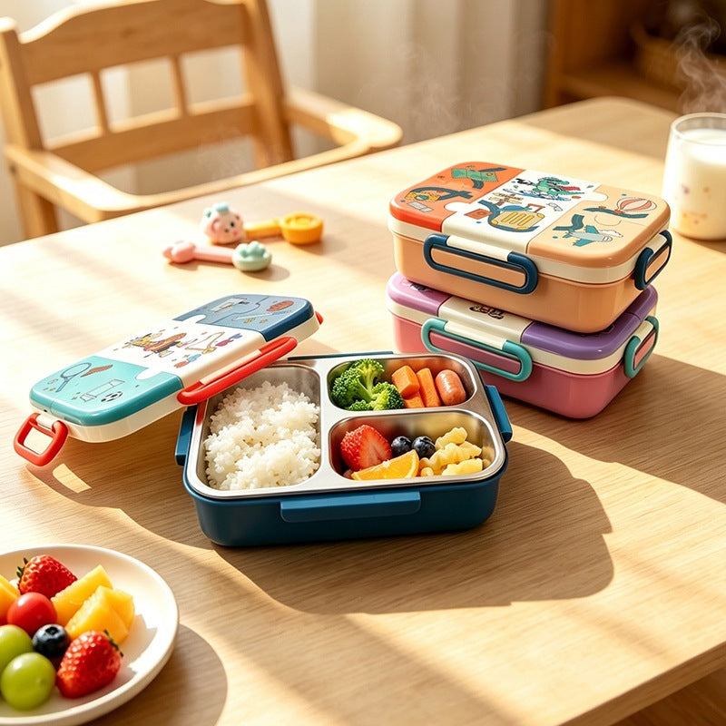 Sport-Themed Multi-Compartment Lunch Box