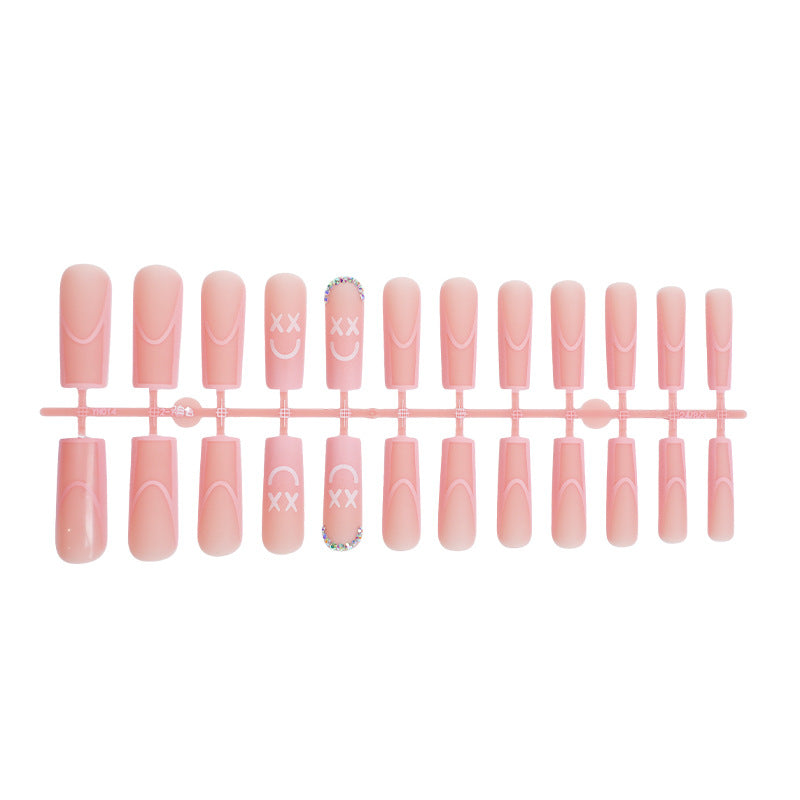 Decorative Press-On Nail Set with Playful Designs kalsten