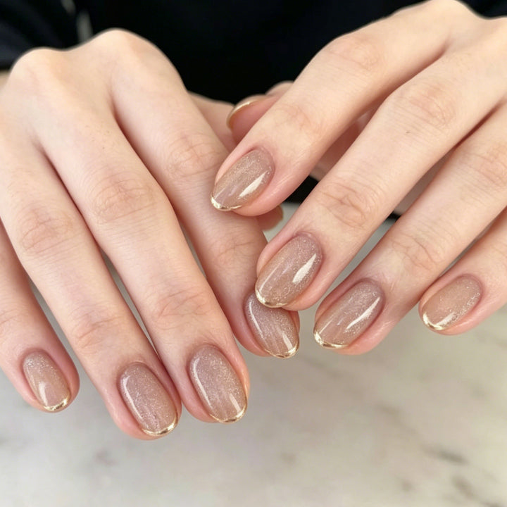 Elegant Glossy Nail Art Extensions Kalsten