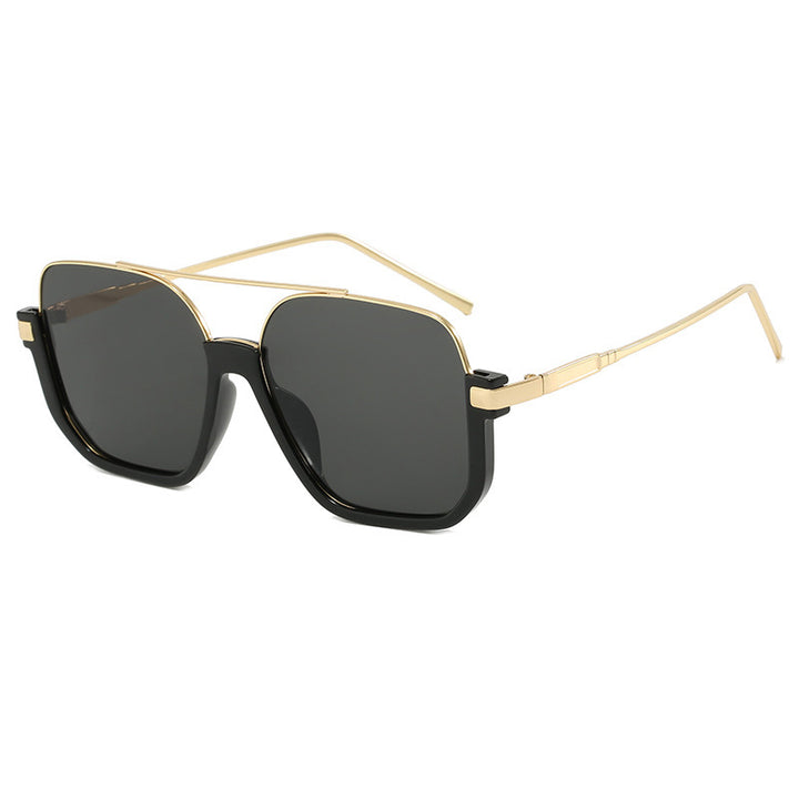 Women's Fashion Sunglasses with Curved Metal Frame and UV Protection Kalsten