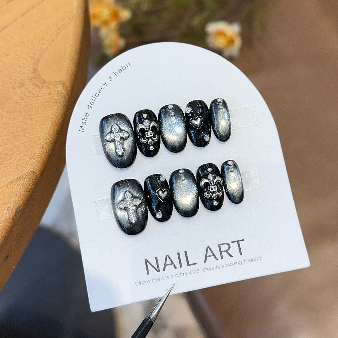 Artificial Nail Set with Decorative Elements Kalsten