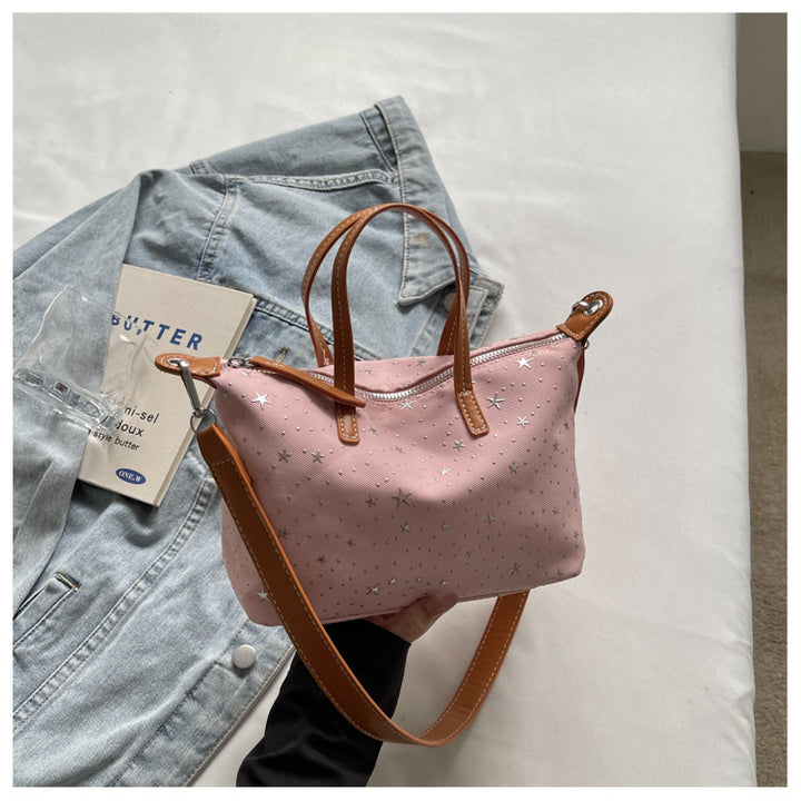 Artistic Star-Print Handbag
