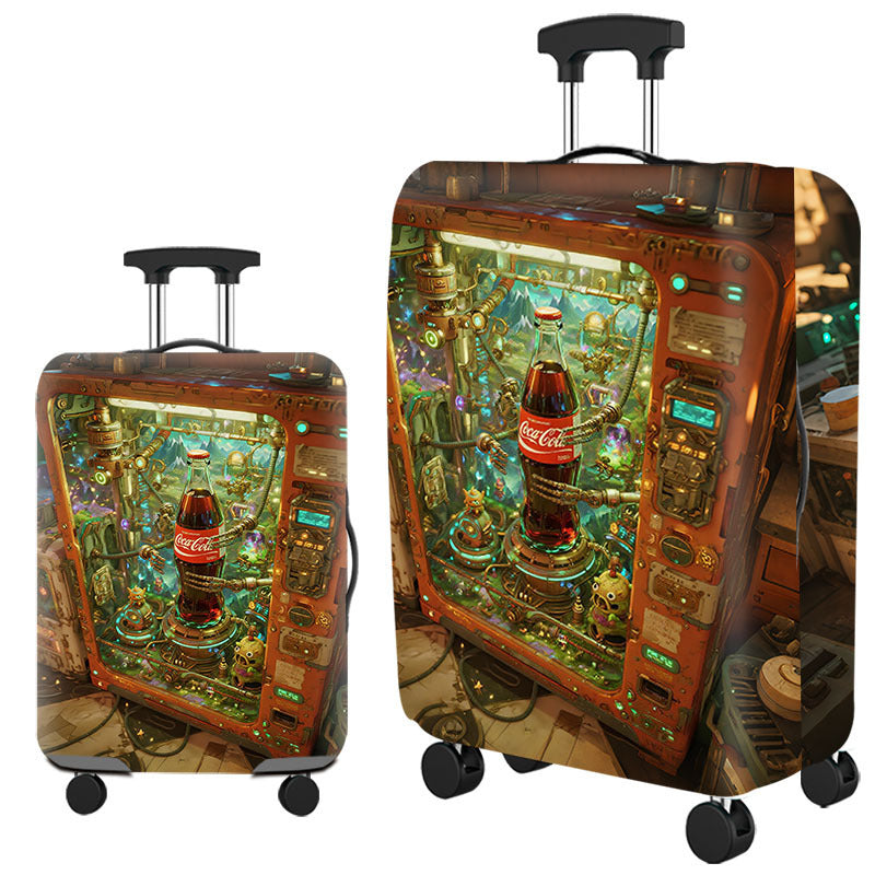 Tropical Leaf Print Hard Shell Luggage Kalsten