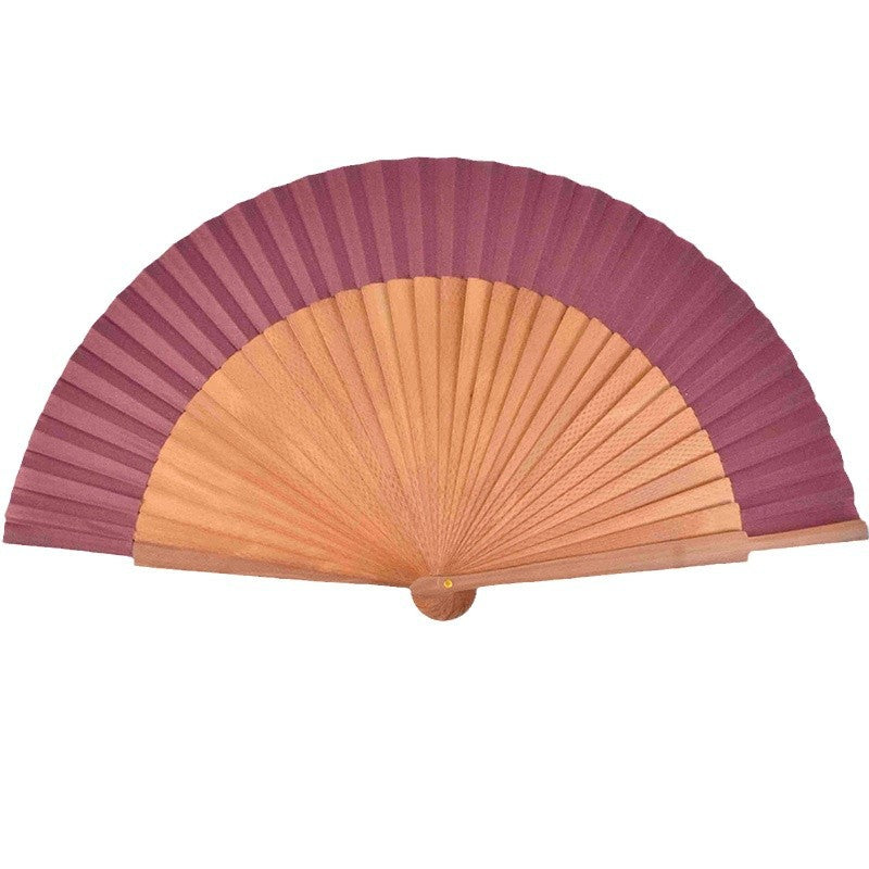 Ladies fan made of high-quality paper with stylish wooden frame Kalsten
