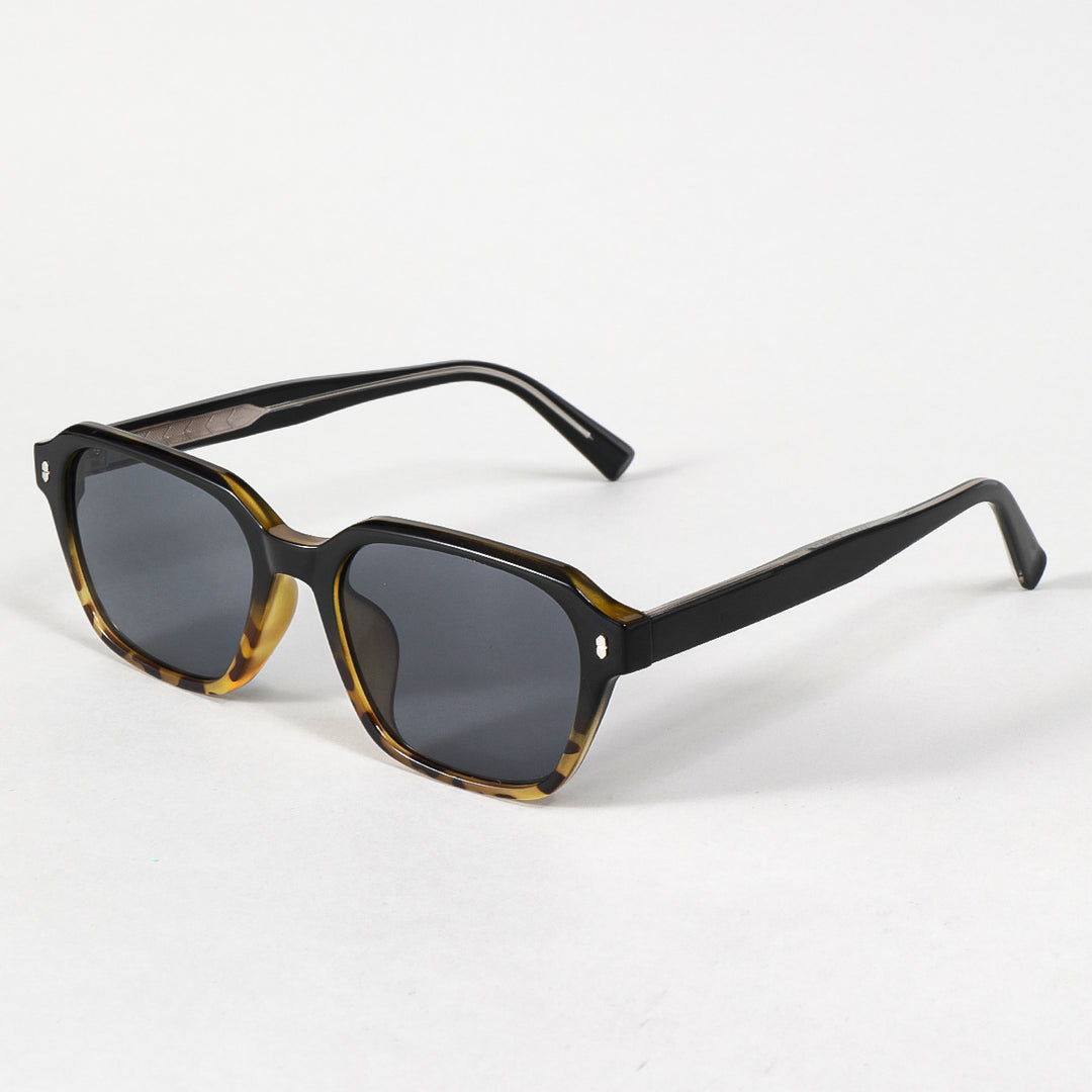 Women's rectangular sunglasses with trendy transparent frame Kalsten