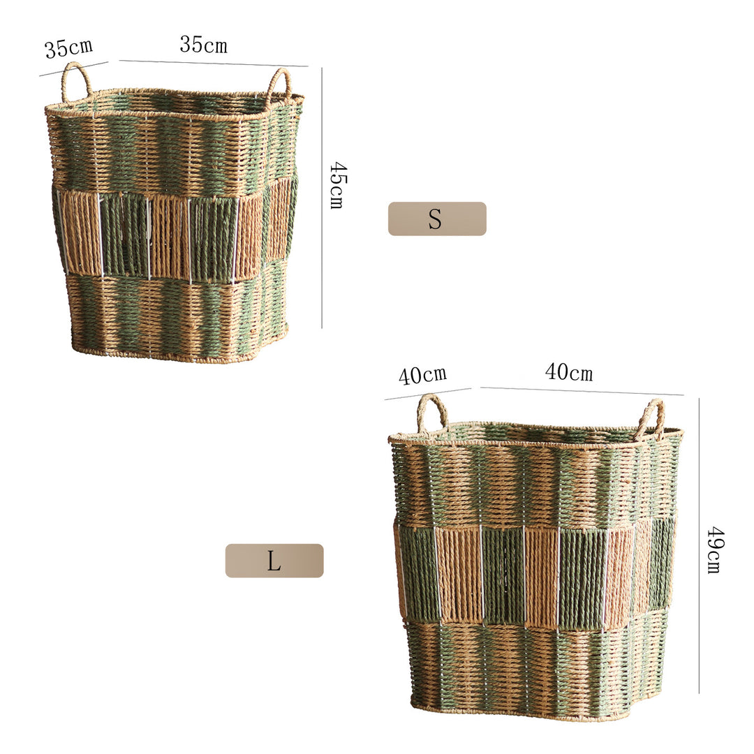 Handcrafted storage basket made of natural materials Kalsten