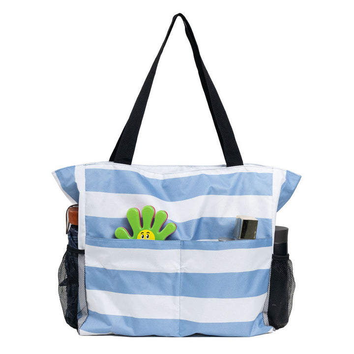 Spacious beach bag with practical outer pockets Kalsten